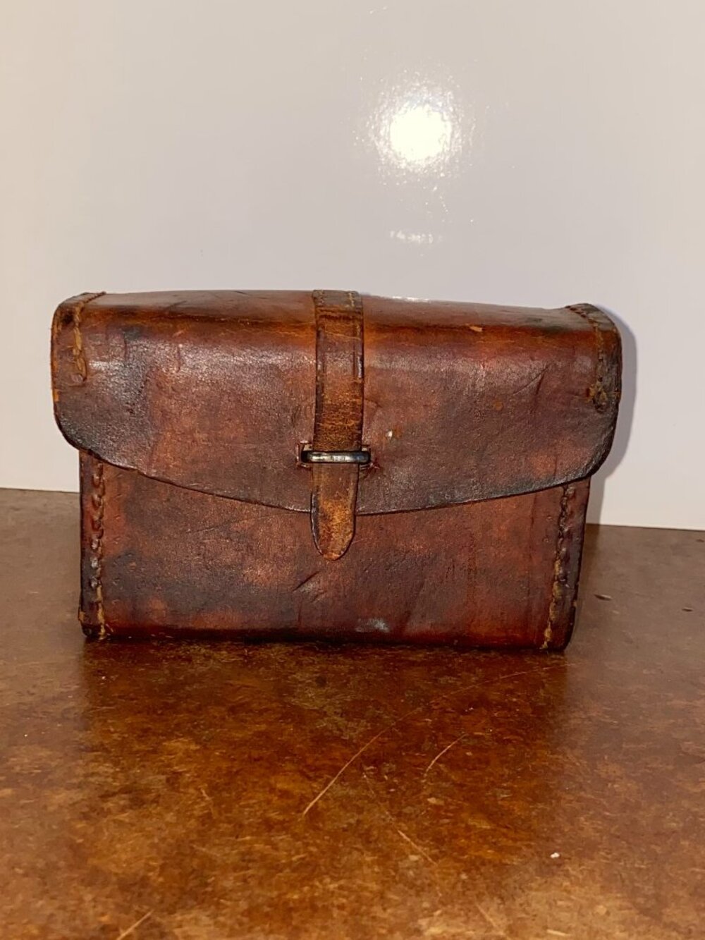 1943 RARE WW2 US Military Thompson BAR Leather Pouch Kit Case SEARS Antique